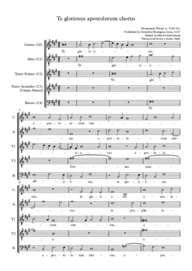Te gloriosus apostolorum chorus