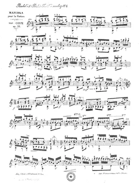 Mazurka pour la Guitare