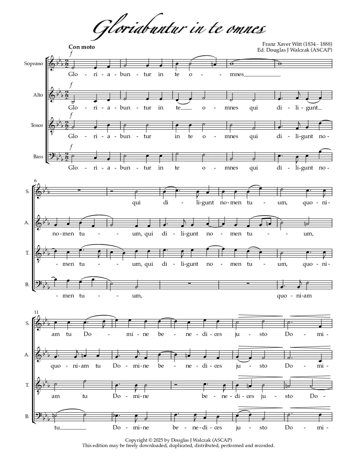 Gloriabuntur in te omnes - Page 1