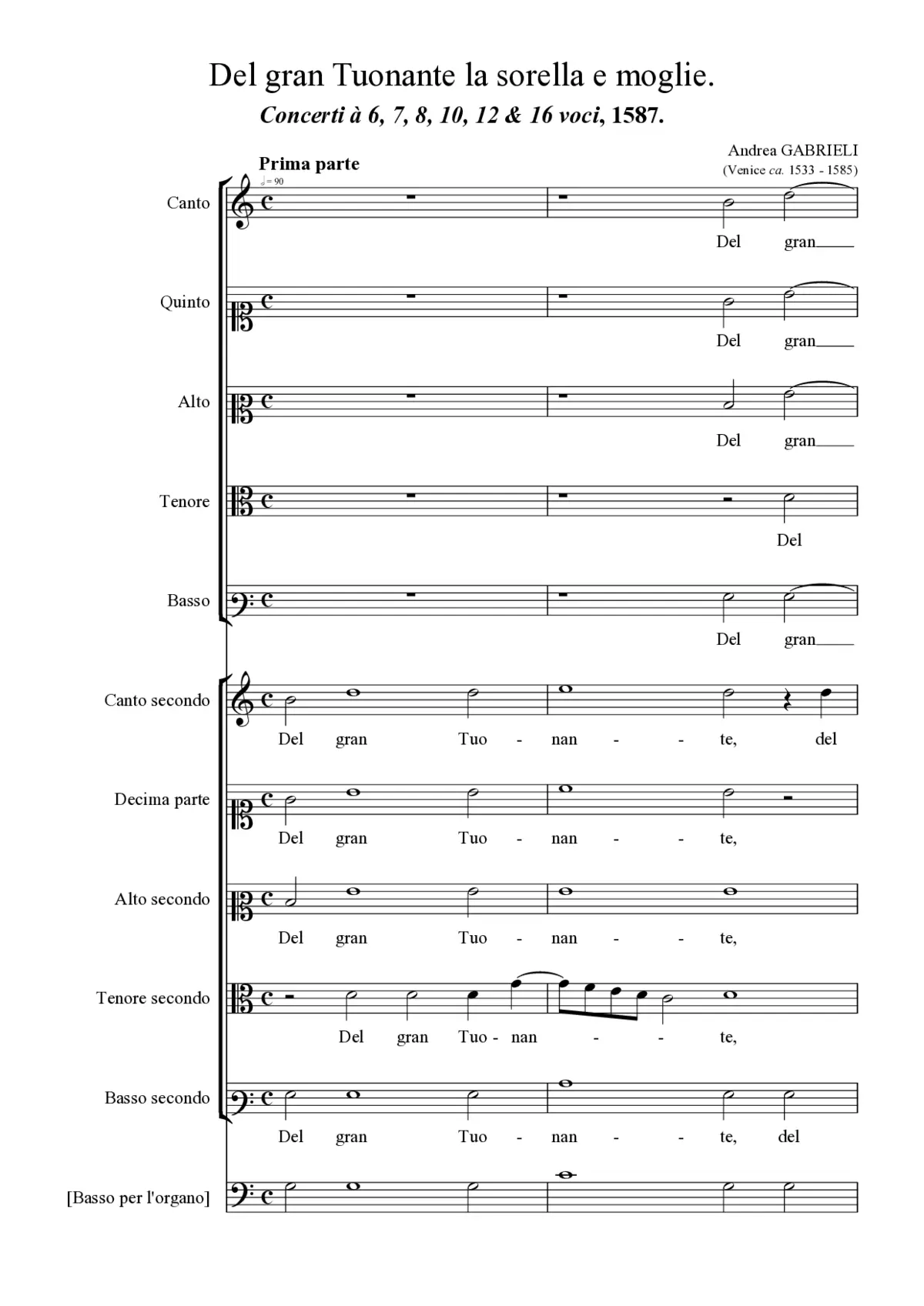 Del gran Tuonante la sorella e moglie - Page 1