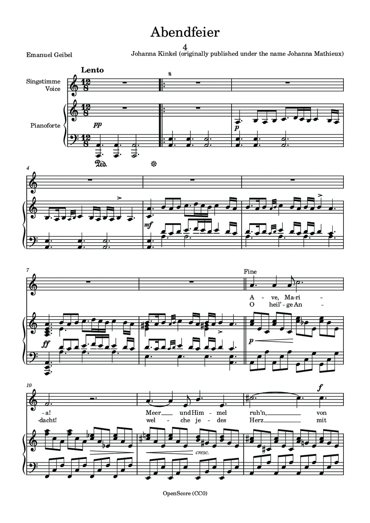 Abendfeier - Page 1