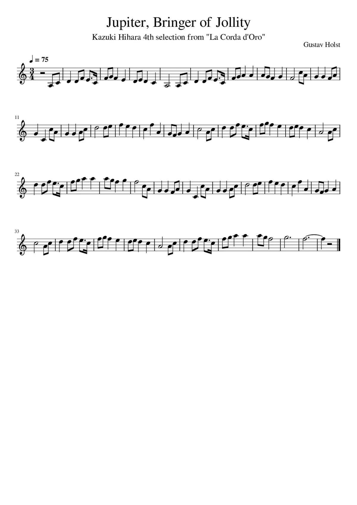 Jupiter The Bringer Of Jollity - Page 1