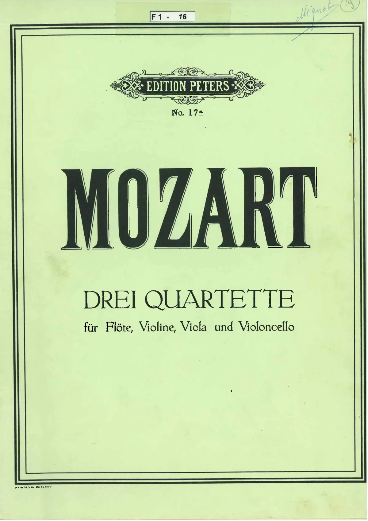 Drei Quartette - Page 1