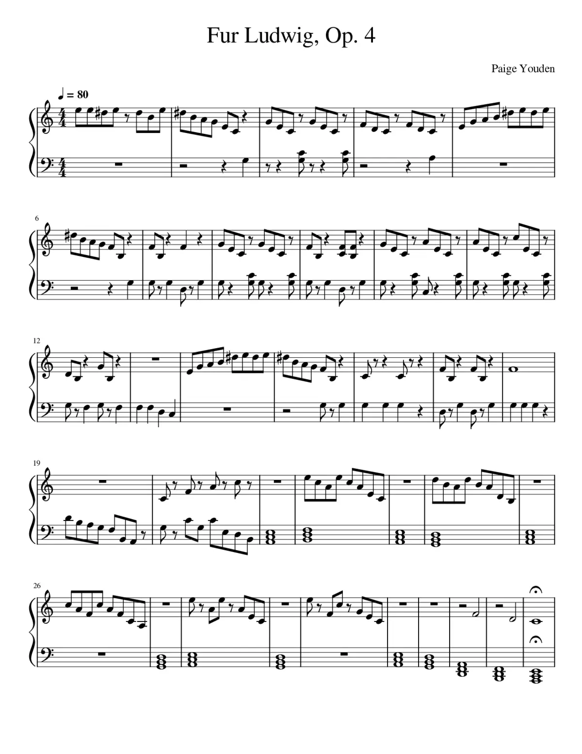 Für Elise WoO 59 - Page 1