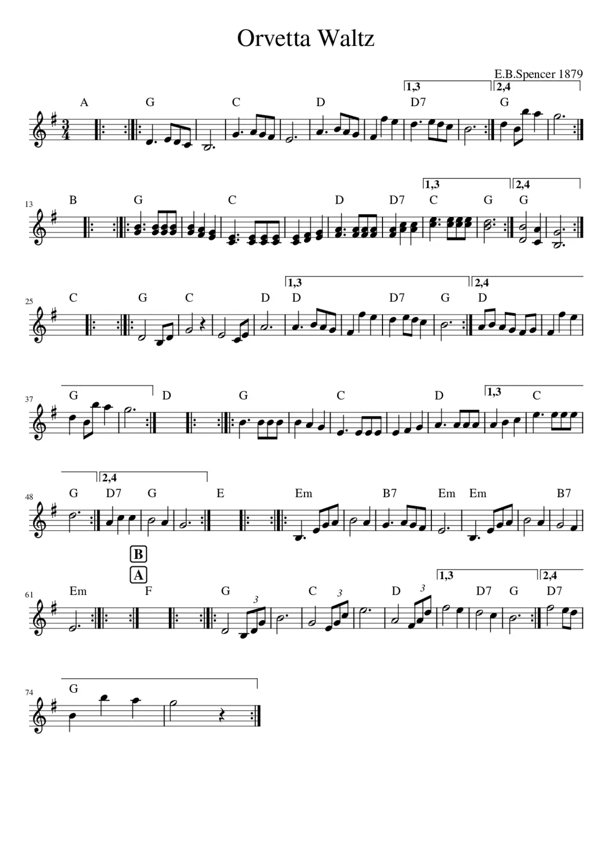 Orvetta Waltz - Page 1