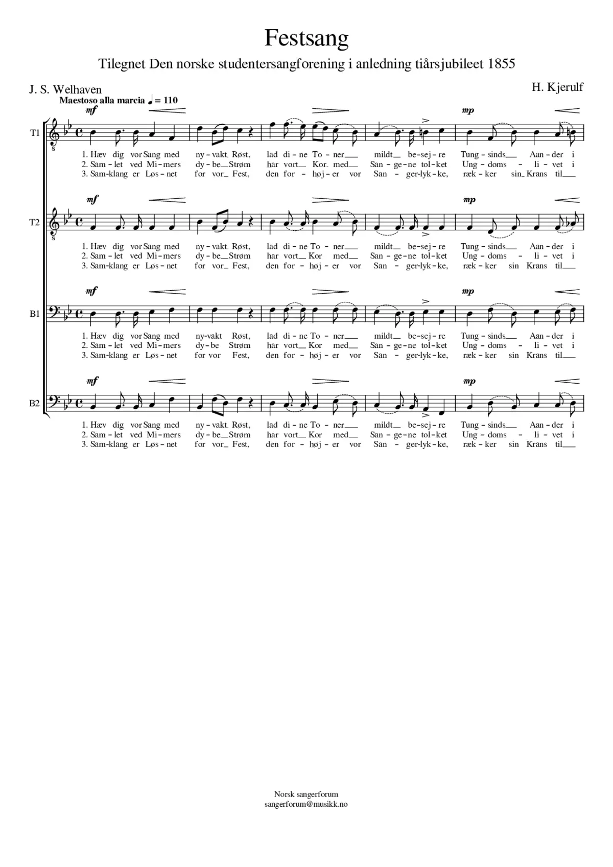Festsang - Page 1