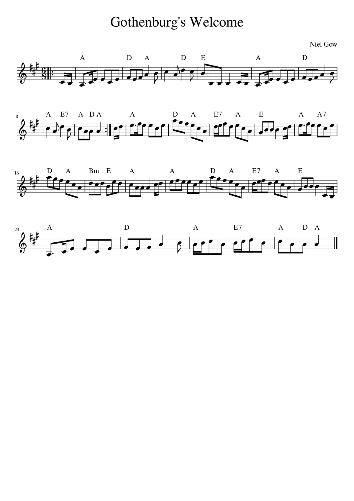 Gothenburg's Welcome - Page 1