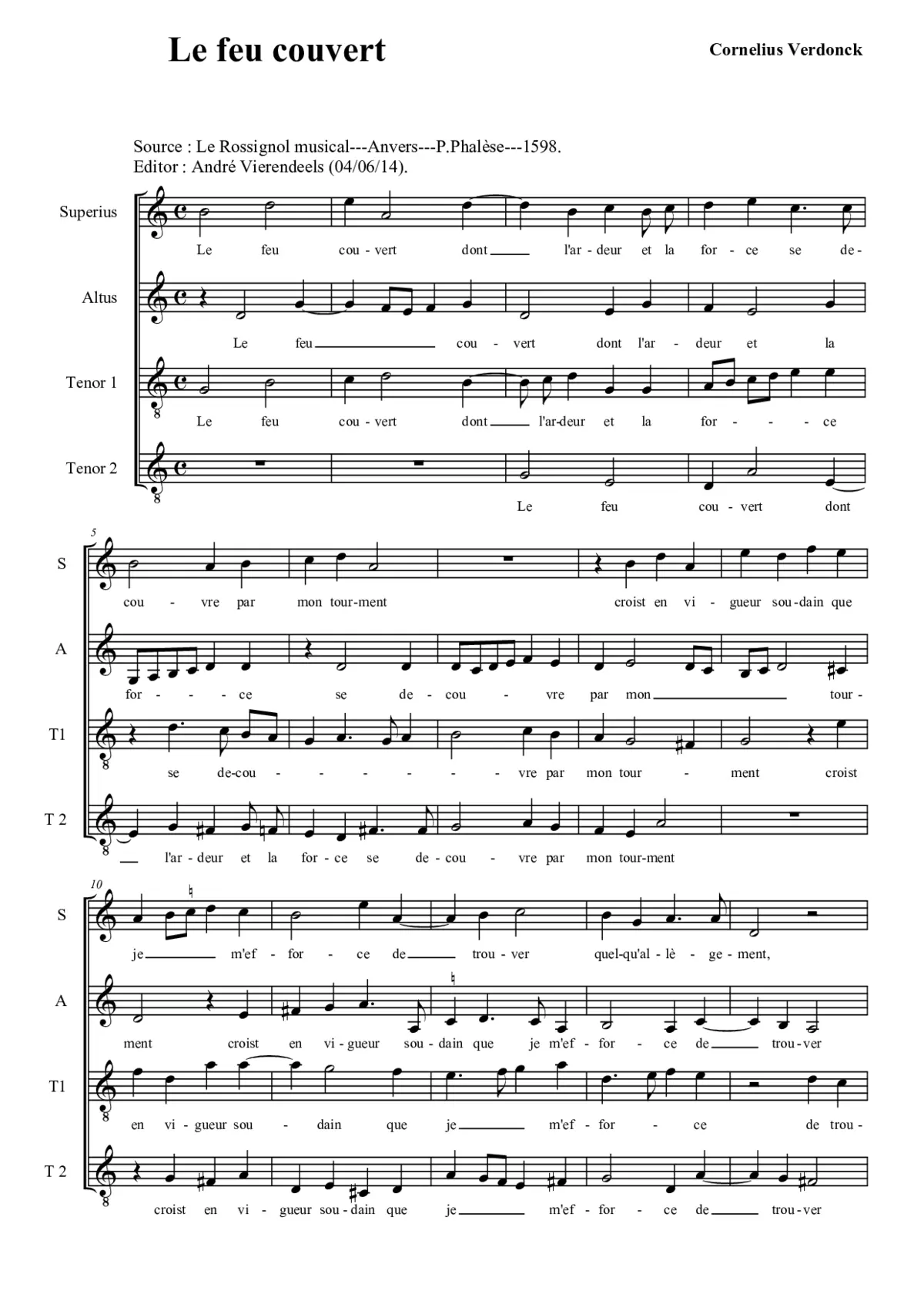 Le feu couvert - Page 1