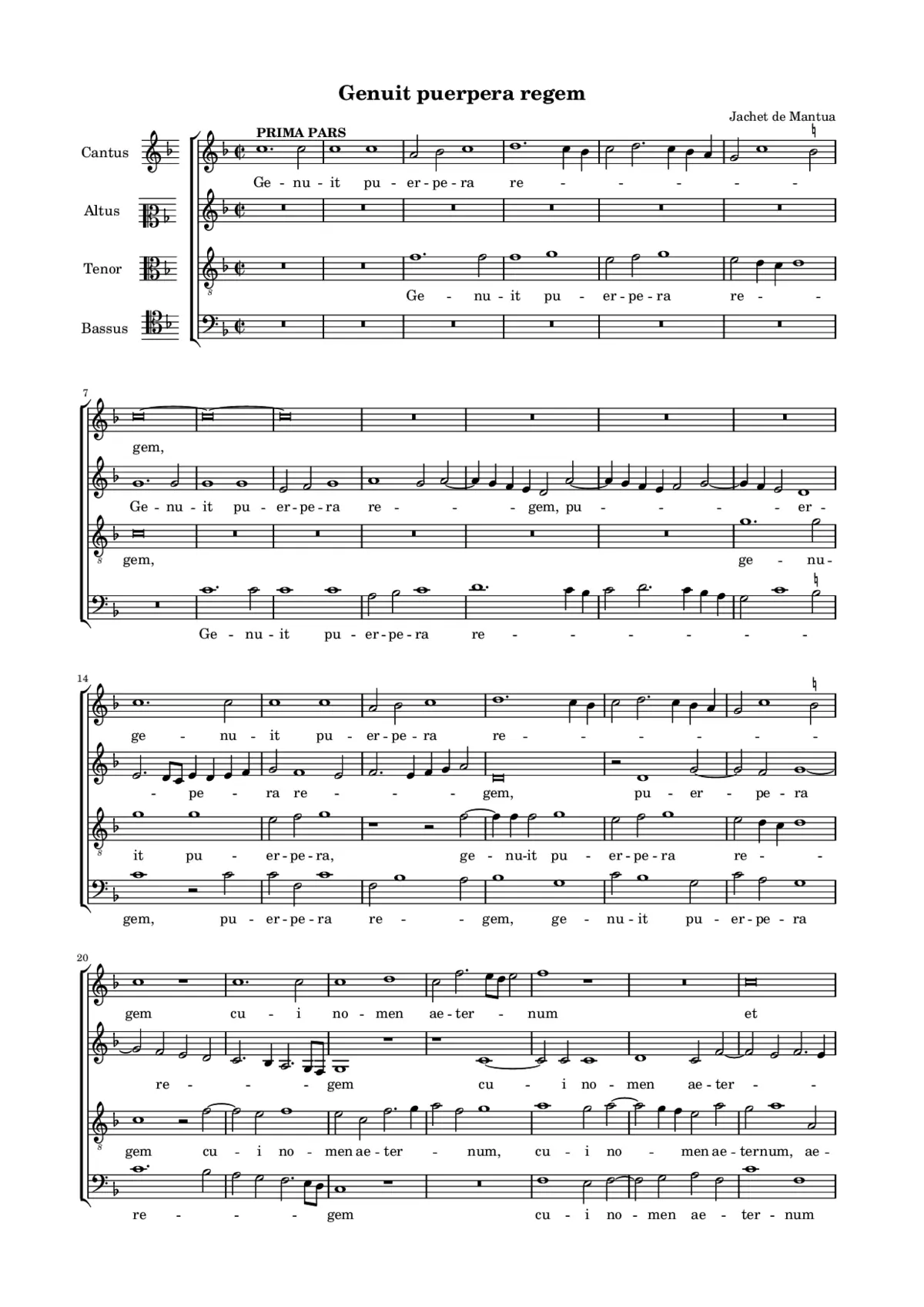 Genuit puerpera regem - Page 1