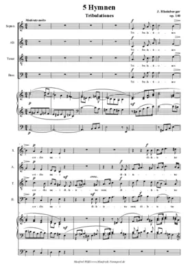 5 Hymnen op. 140