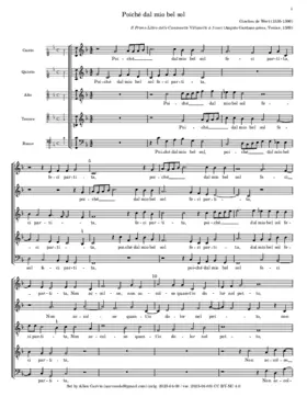 Poiche dal mio bel sol