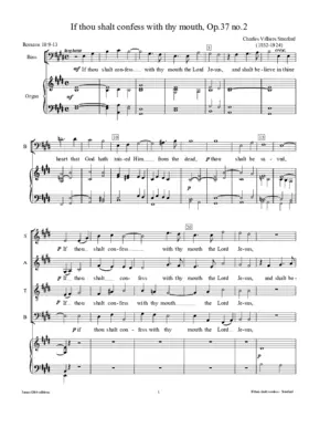If thou shalt confess with thy mouth, Op. 37, No. 2