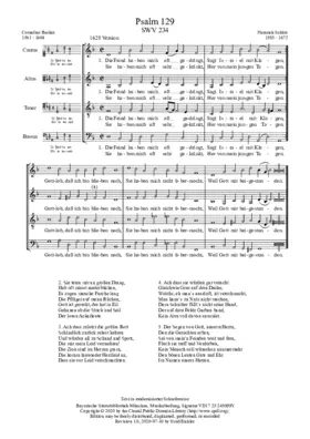 Die Feind haben mich oft gedrängt, SWV 234