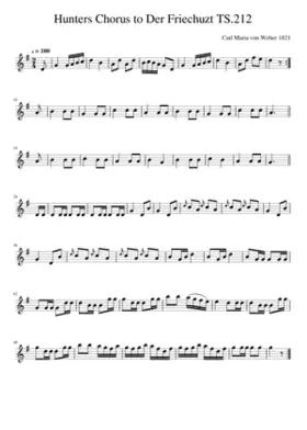 Hunters Chorus to Der Friechuzt TS.212