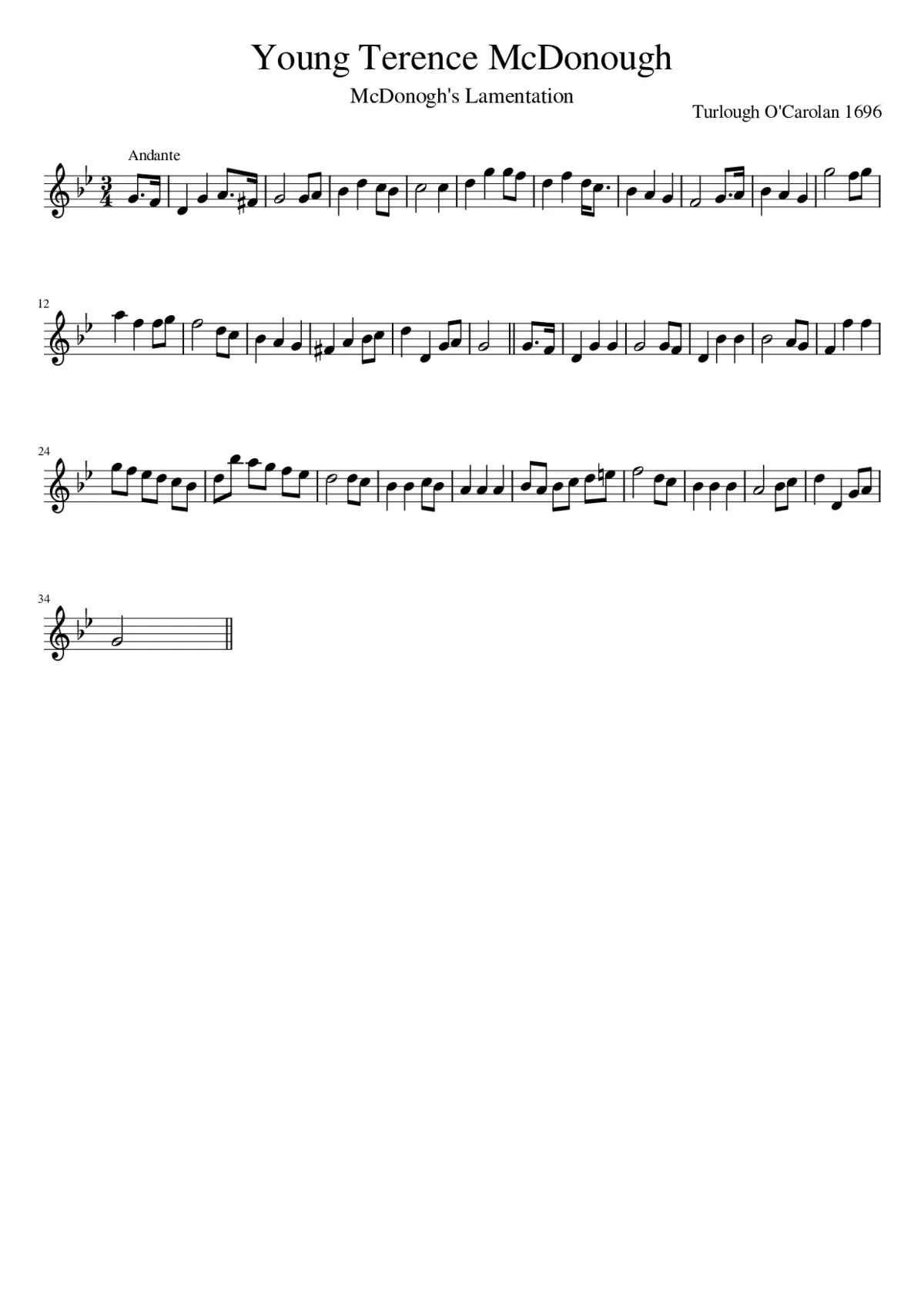 Young Terence McDonough - Page 1