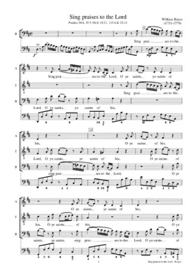 Sing praises to the Lord