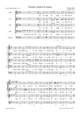 Nicene Creed in E minor
