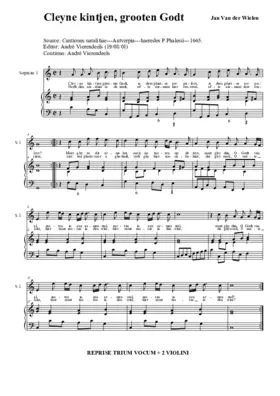 Cleyne kintjen, grooten Godt