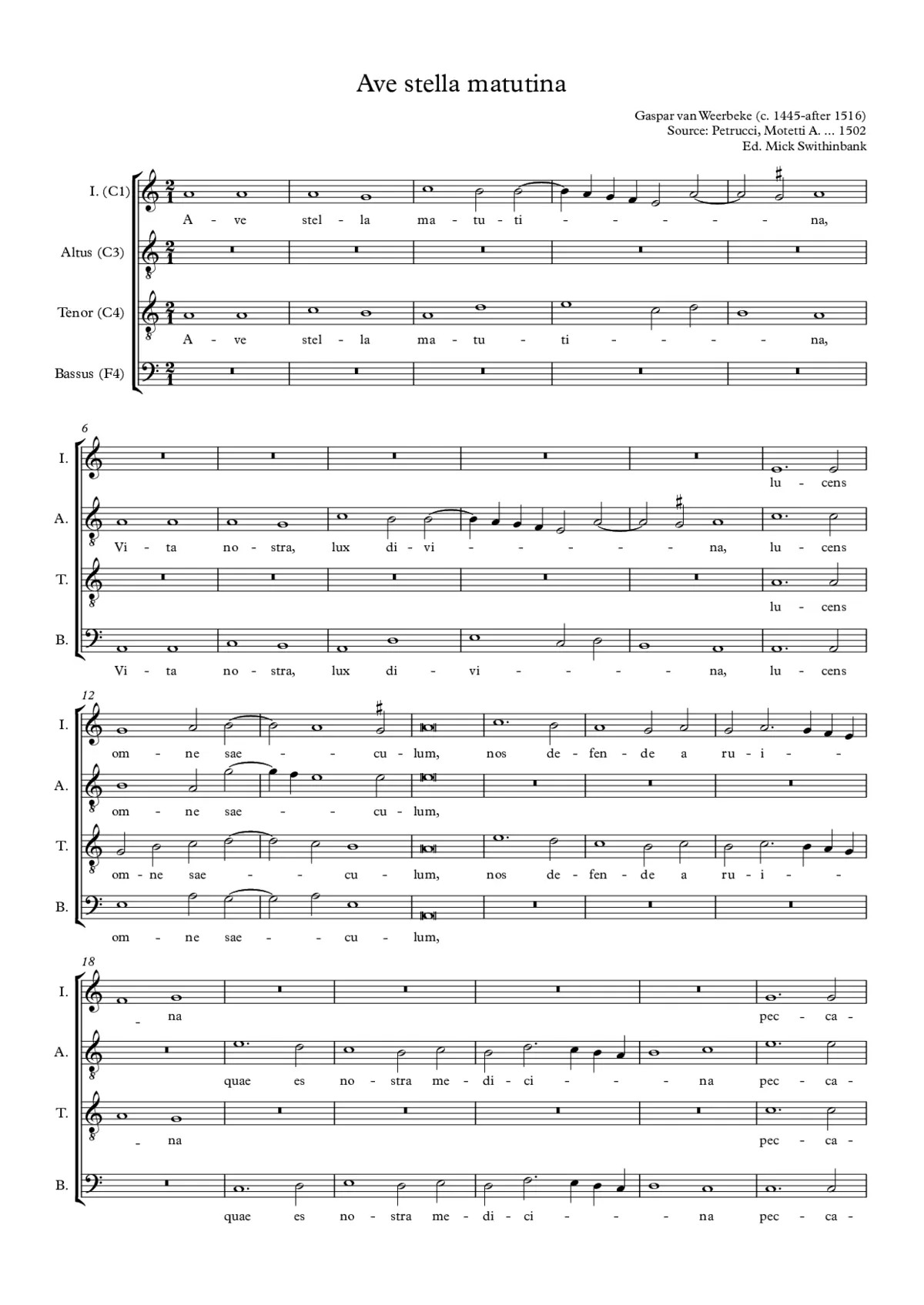 Ave stella matutina - Page 1