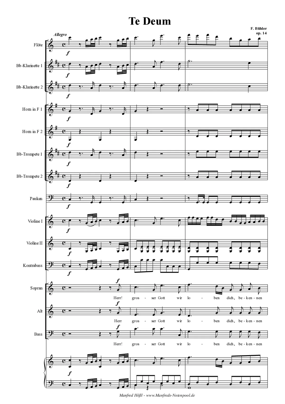 Deutsches Te Deum - Page 1