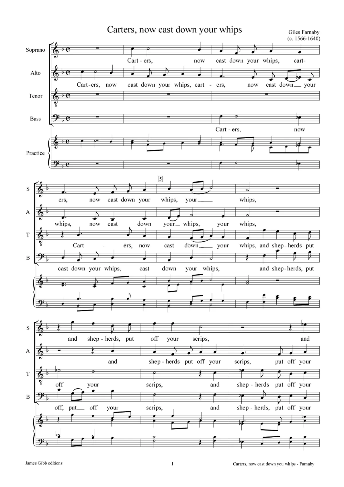 Carters, now cast down your whips - Page 1