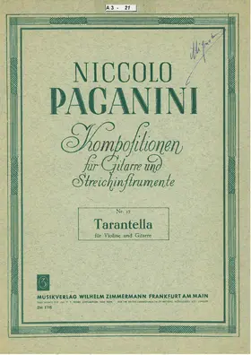 Tarantella for Violin and Orchestra