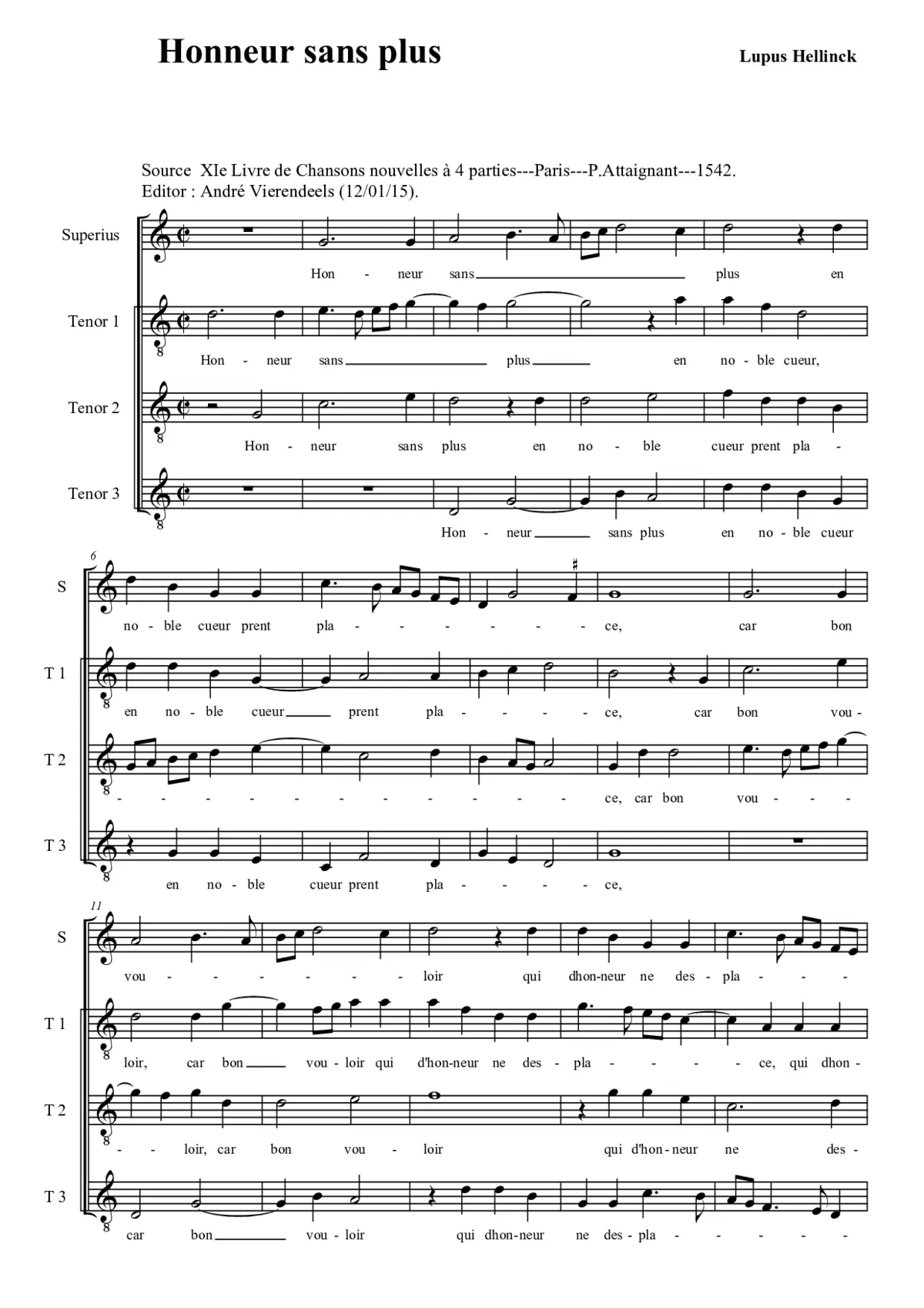 Honneur sans plus - Page 1