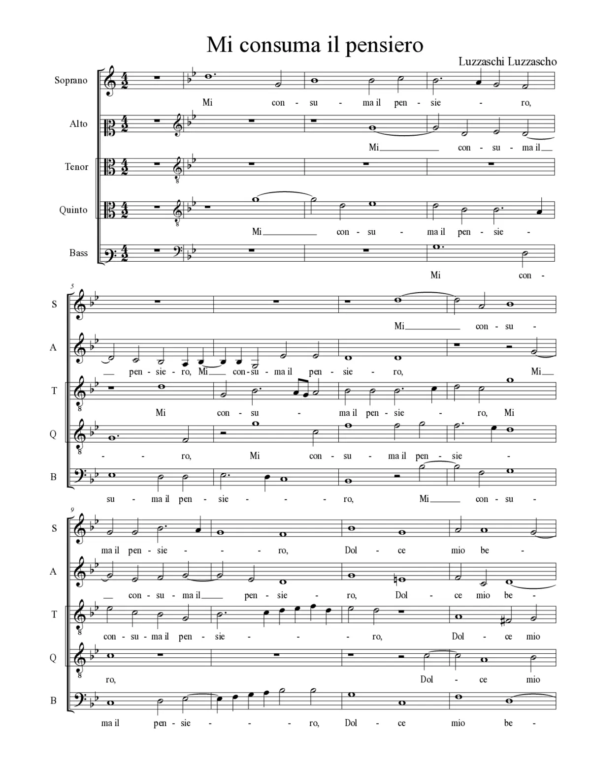 Mi consuma il pensiero - Page 1