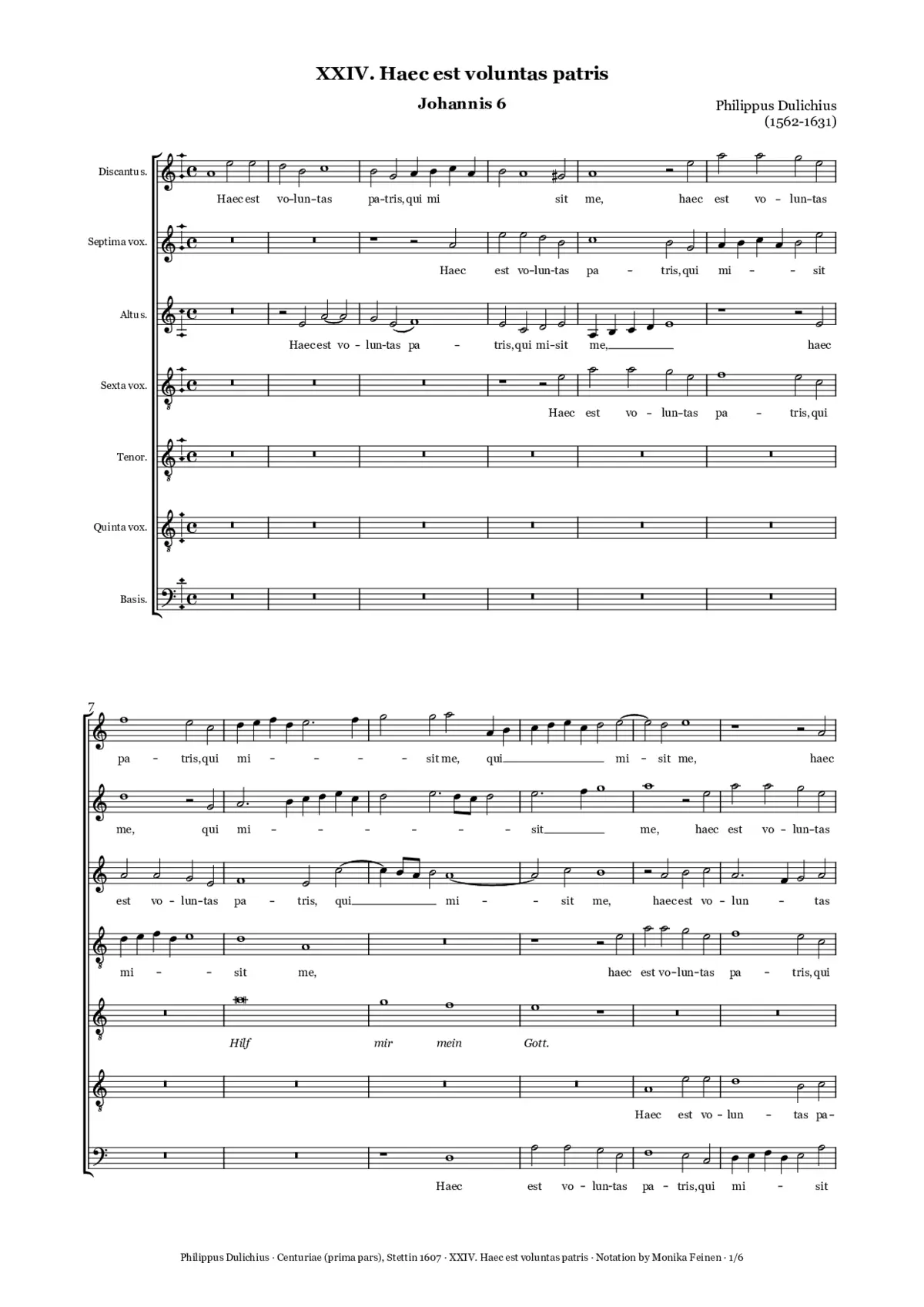 Haec est voluntas patris - Page 1