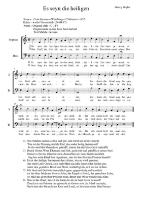 Es sind die heil'gen Sakrament