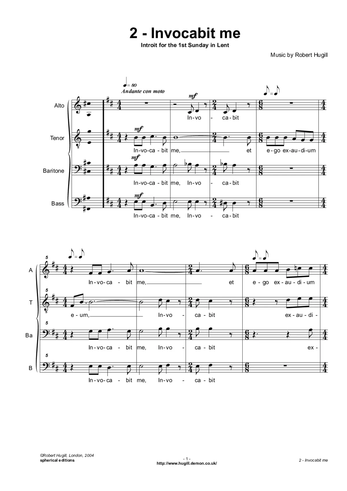 Invocabit me ATBB - Page 1