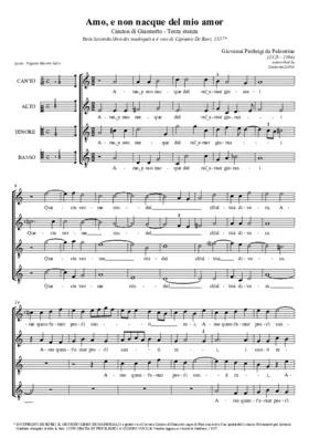 Amo e non nacque del mio amor (Terza stanza)