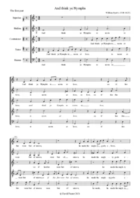 And think ye Nymphs to scorn at love - Love is a fit of pleasure