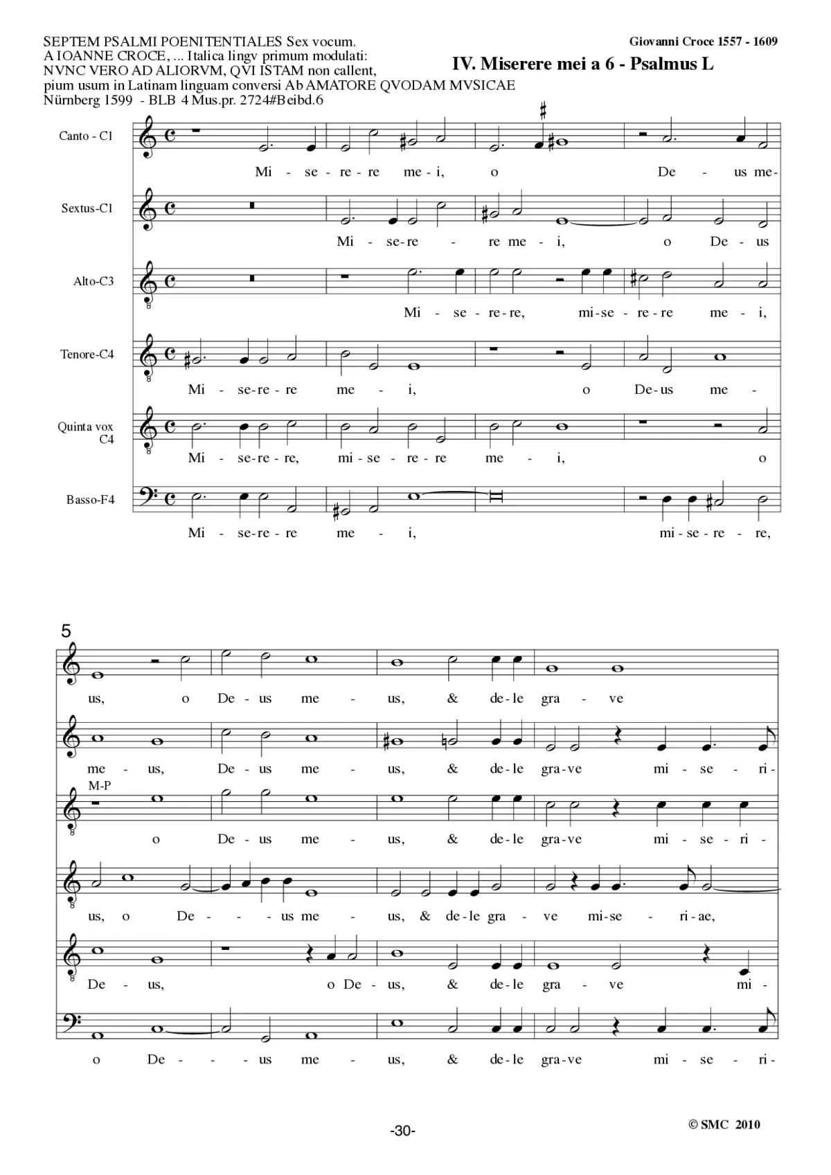 Miserere mei, o Deus - Page 1