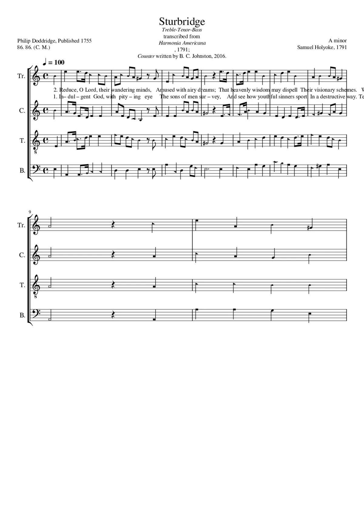 Sturbridge - Page 1