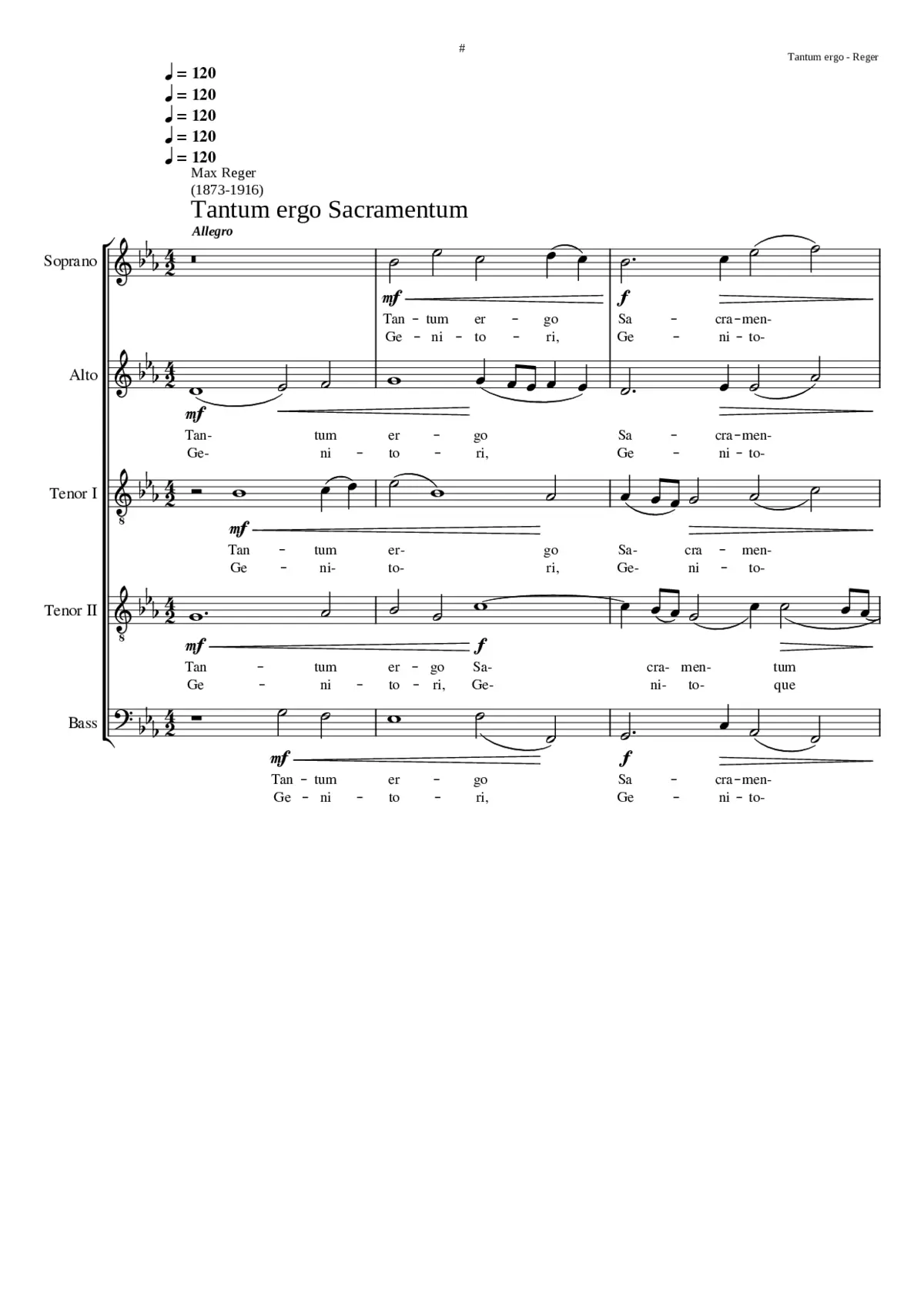Tantum ergo - Page 1