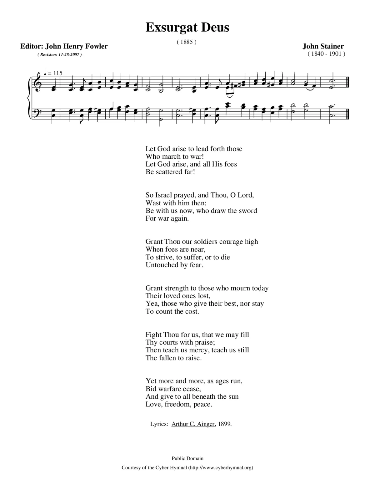 Let God arise to lead forth those - Page 1