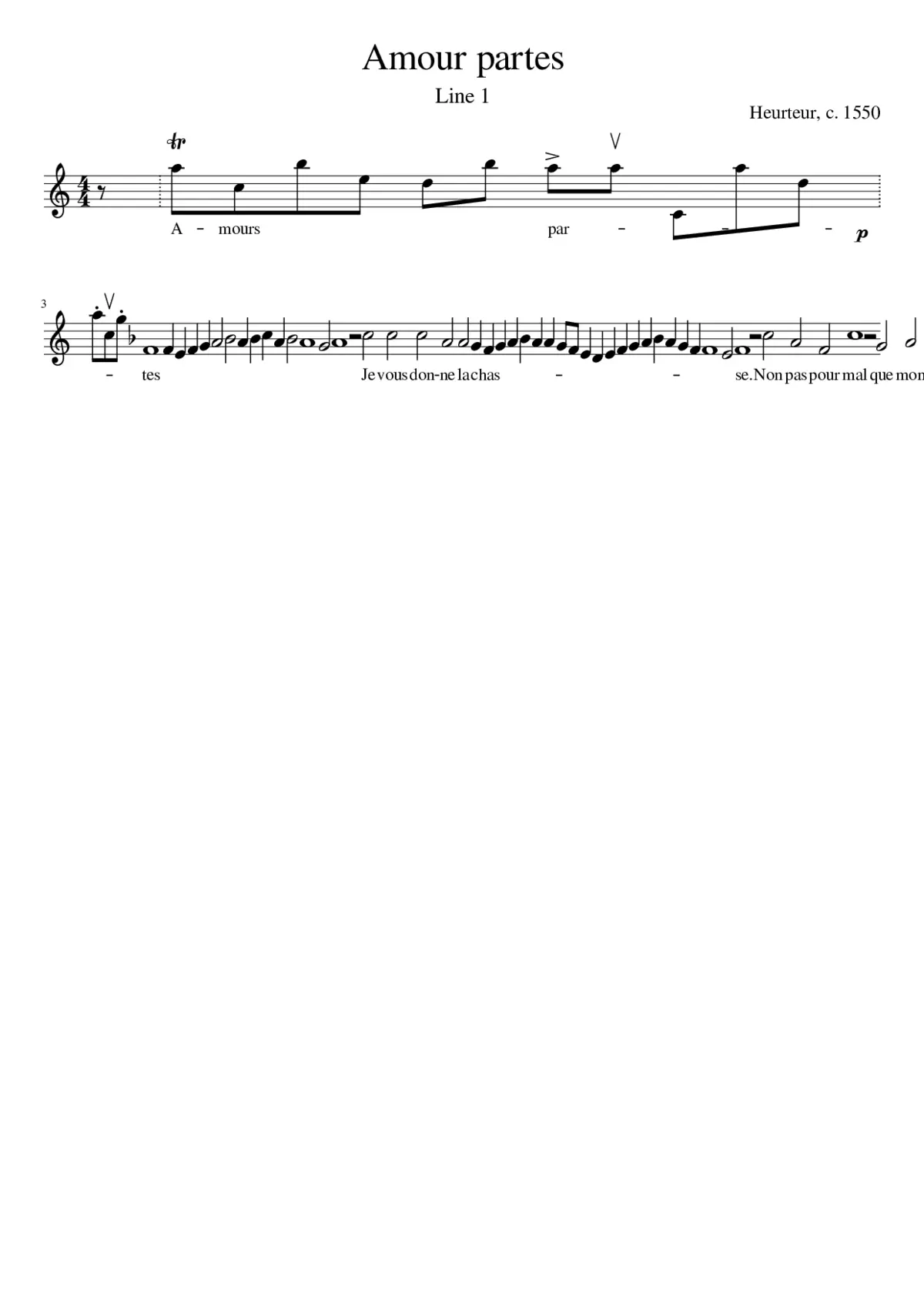 Amour partes - Page 1