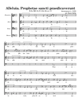 Alleluia. Prophetae sancti praedicaverunt
