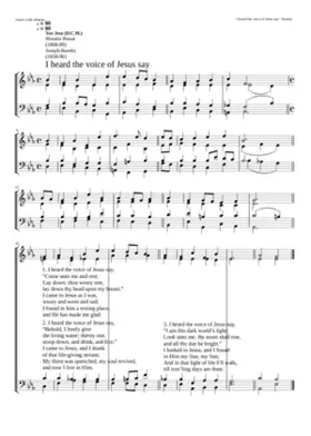 I heard the voice of Jesus say