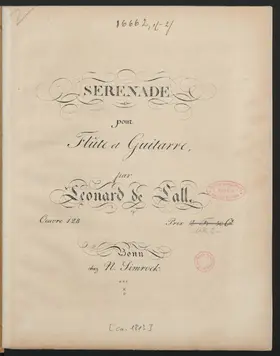 Serenade pour Flûte et Guitarre