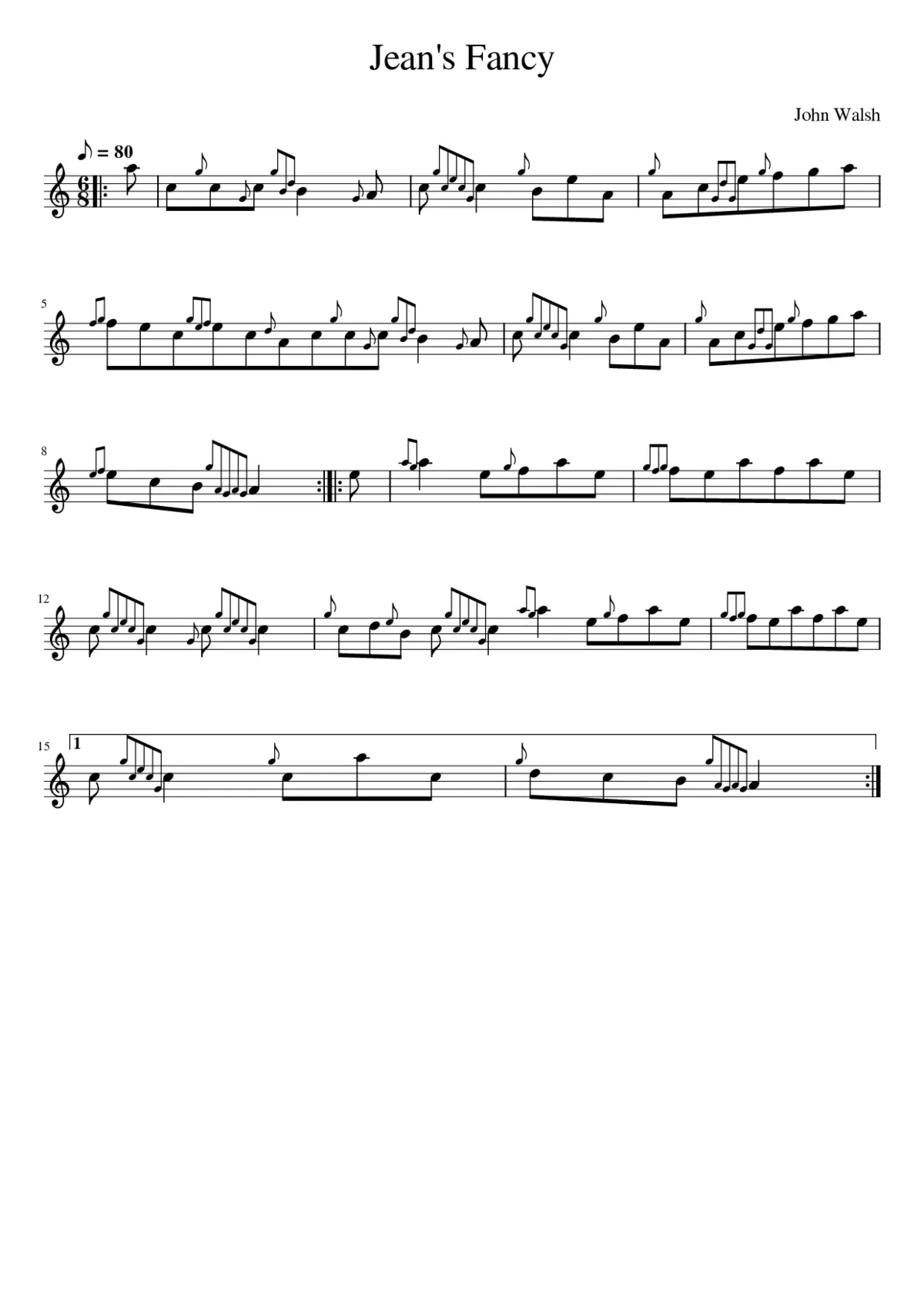 Jean's Fancy - Page 1