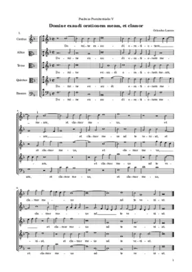 Domine exaudi orationem meam, et clamor