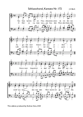 Erschallet, ihr Lieder, BWV 172