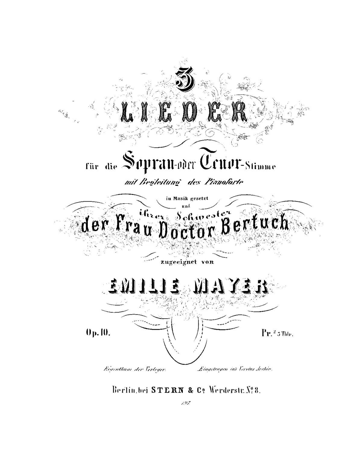 3 Lieder - Page 1