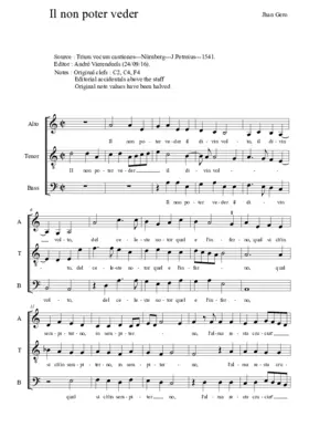 Il non poter veder il divin volto