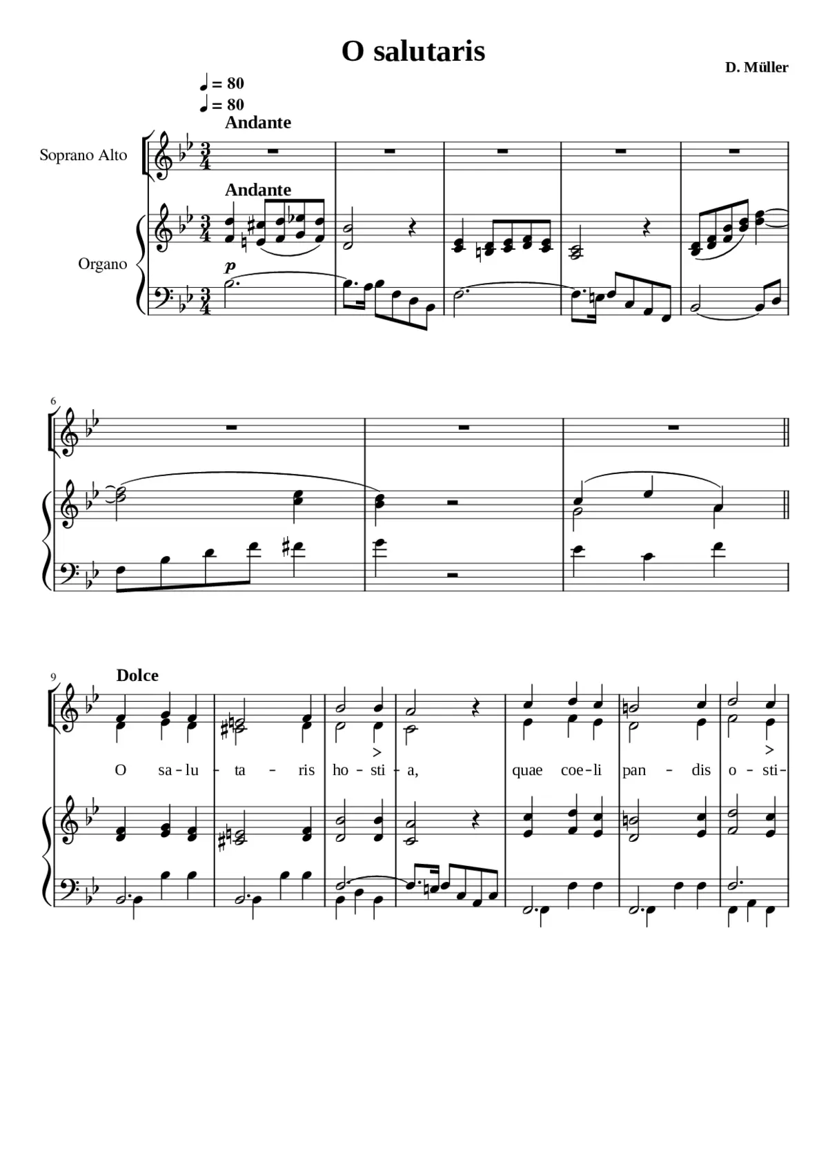 O salutaris - Page 1