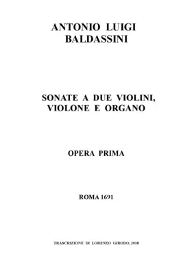 Sonate a due violini, violone e organo