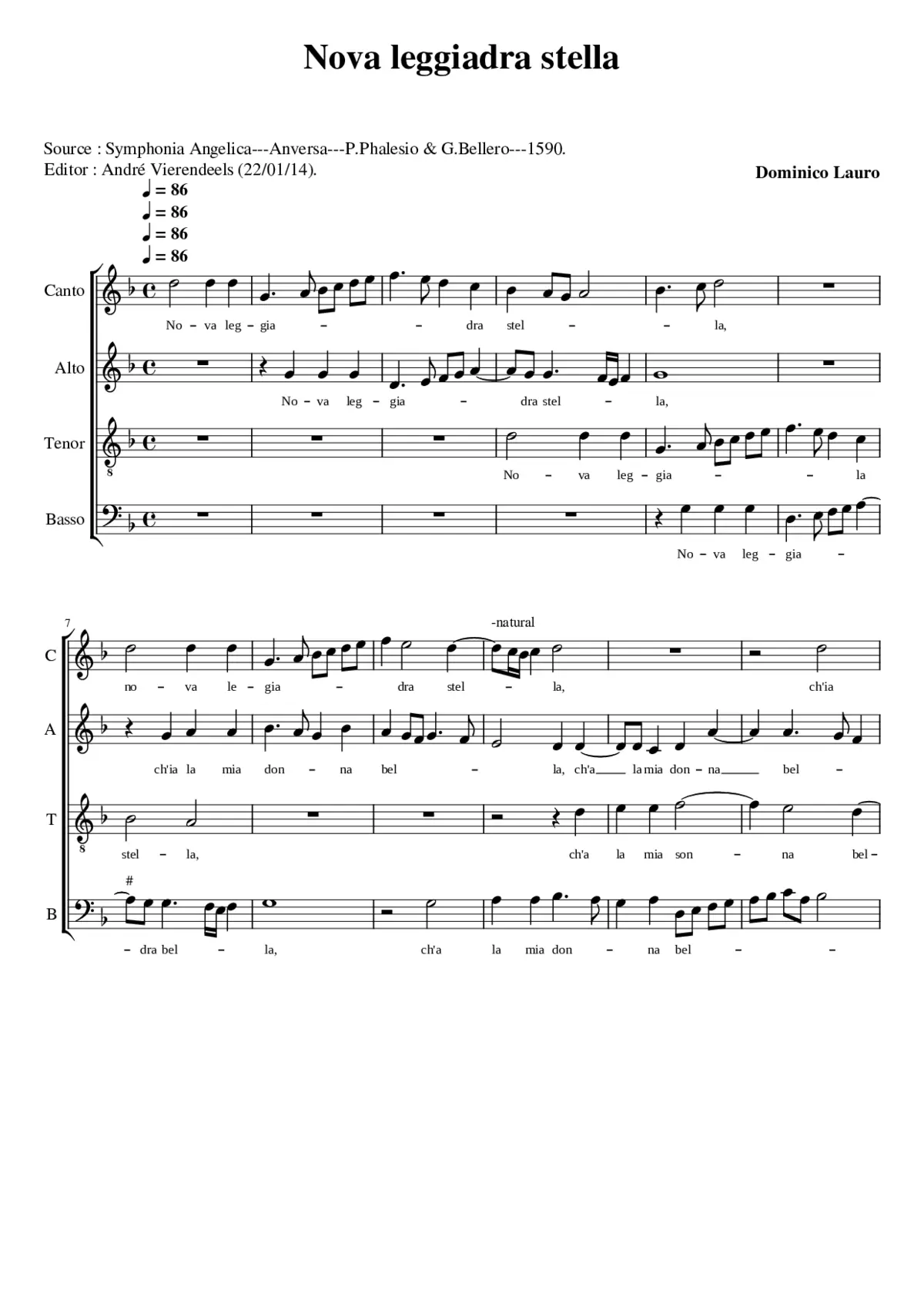 Nova leggiadra - Page 1