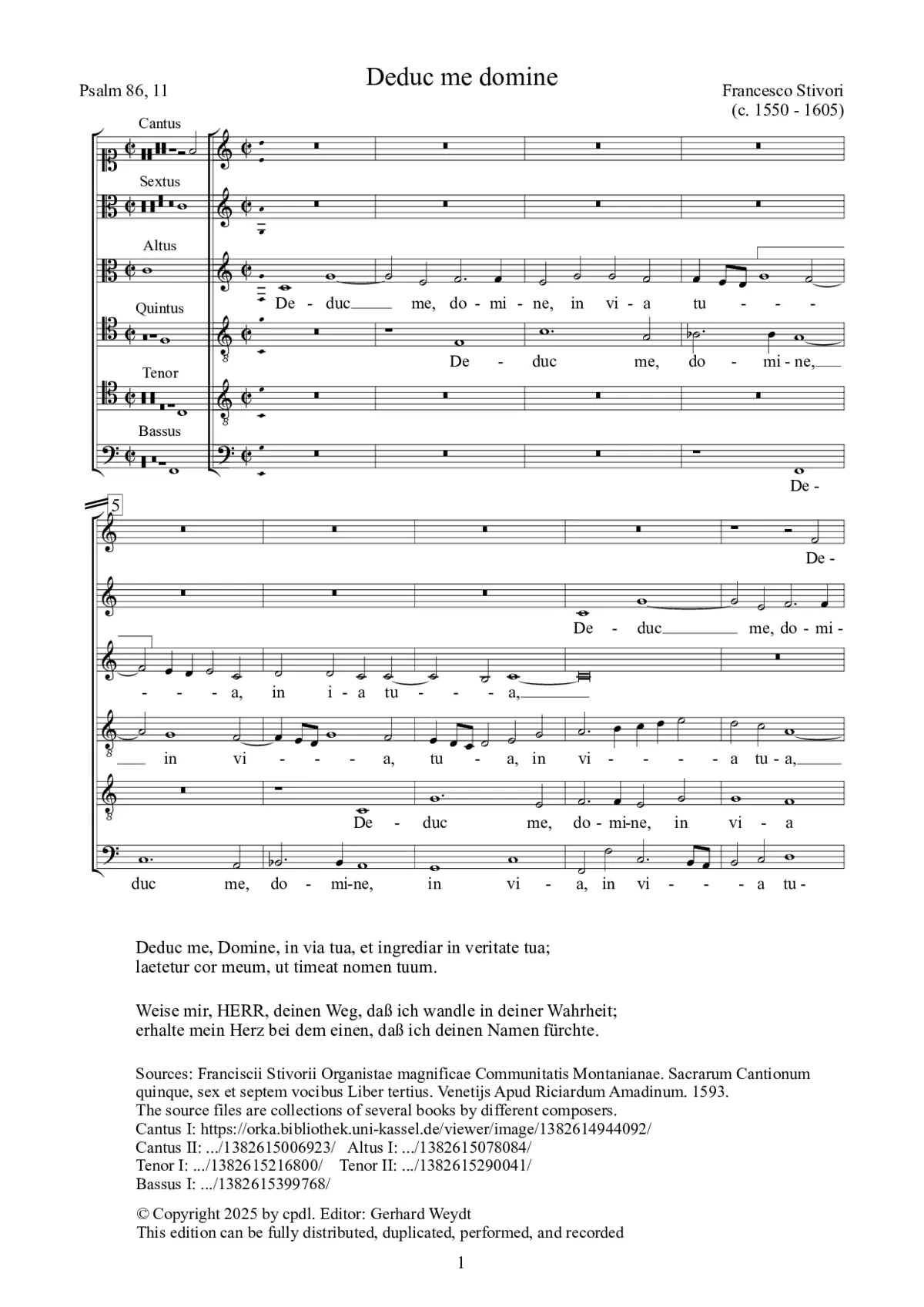 Deduc me, domine - Page 1